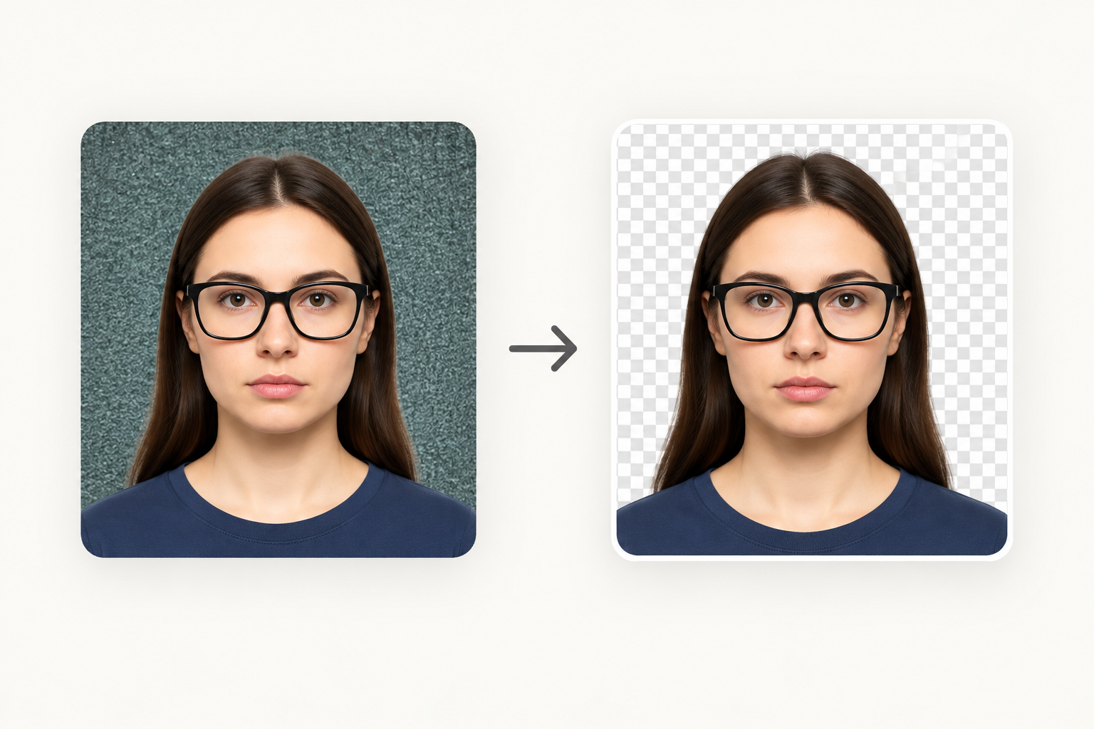 Background replacement before and after