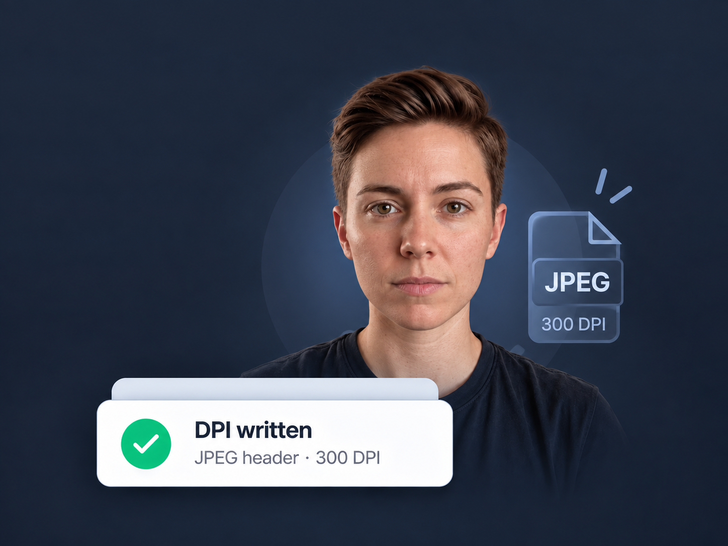 DPI written into JPEG header at 300 DPI